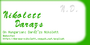 nikolett darazs business card